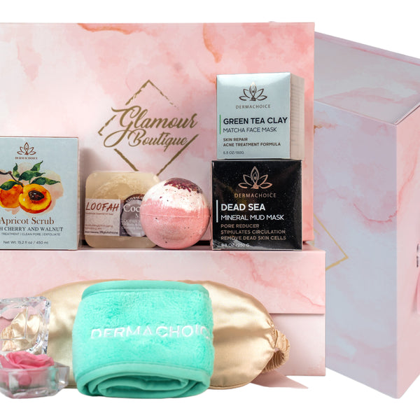 Skin Repair Spa Gift Set for Women - 9 Piece Pampering Package for Women