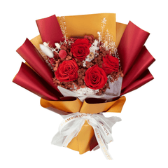 Everlasting Elegance  Flowers Bouquet | Red