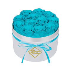 Eternal Prestige Velvet White | 12 Tiffany Roses