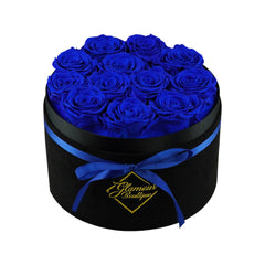 Eternal Prestige Velvet Black | 12 Blue Roses