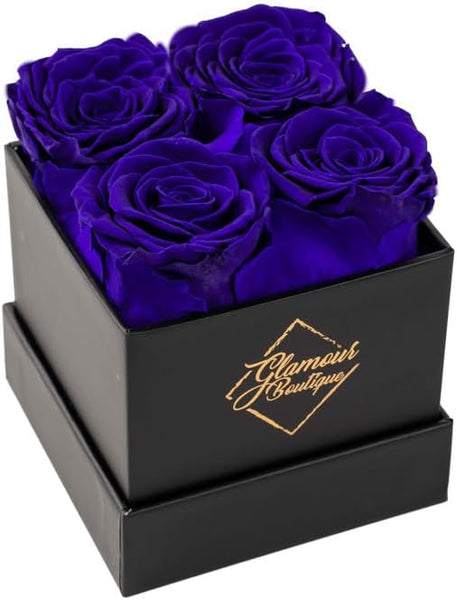 Classic Prestige Black | 4 Blue Roses