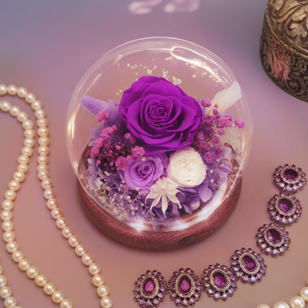 Romance Promises | Glass Dome Forever Purple