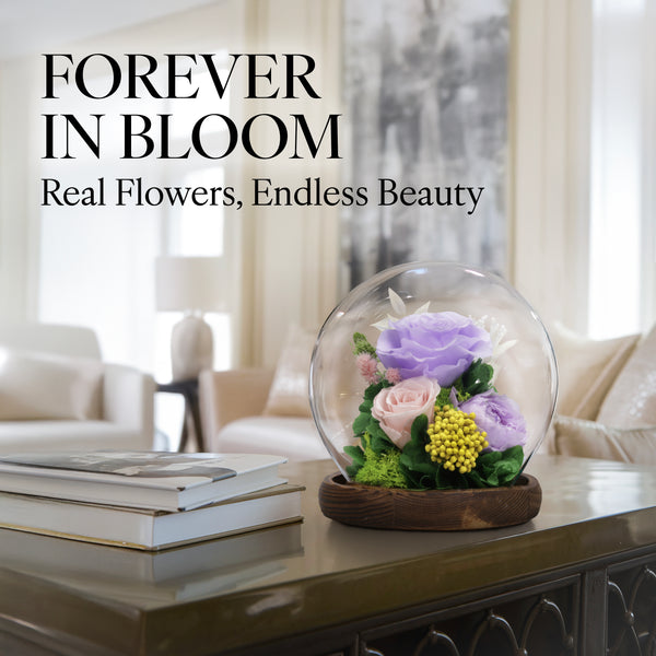 Romance Promises | Glass Dome Forever Light Purple