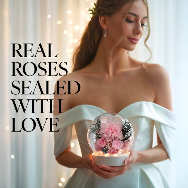 Romance Promises | Glass Dome Forever Pink