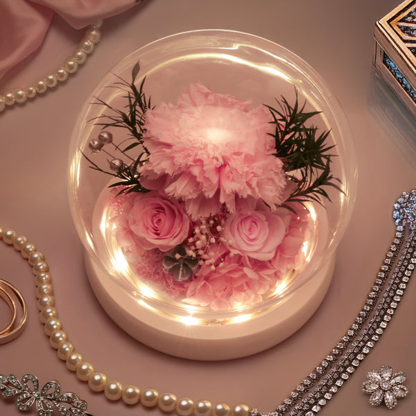 Romance Promises | Glass Dome Forever Pink