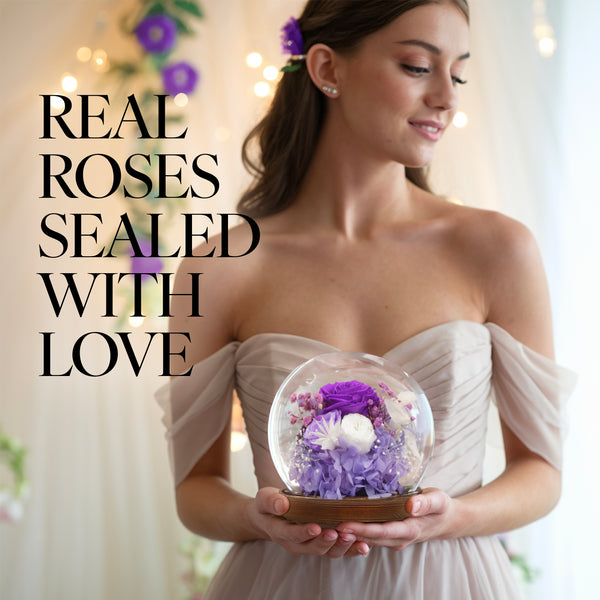 Romance Promises | Glass Dome Forever Purple