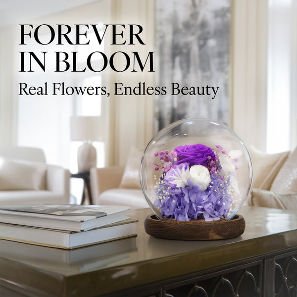 Romance Promises | Glass Dome Forever Purple