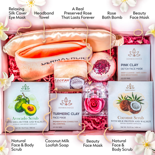 Luxury Bliss Spa Gift Set | 9 Piece Skin Relaxing