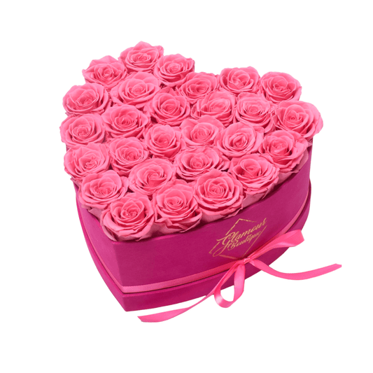 BarBe Heart Box | 27 Pink Roses - theglamourboutiques