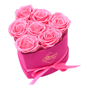 BarBe Heart Box |7 Pink Roses - theglamourboutiques