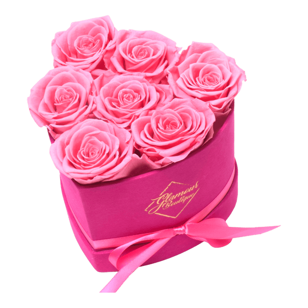 BarBe Heart Box |7 Pink Roses - theglamourboutiques