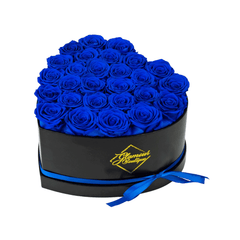 Immortal Love Black Heart | 27 Blue Roses